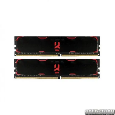 Модуль памяти DDR4 2x4GB/2400 GOODRAM Iridium Black (IR-2400D464L17S/8GDC)