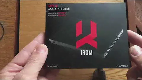 Распаковка SSD 120 GB IRDM Goodram MLC