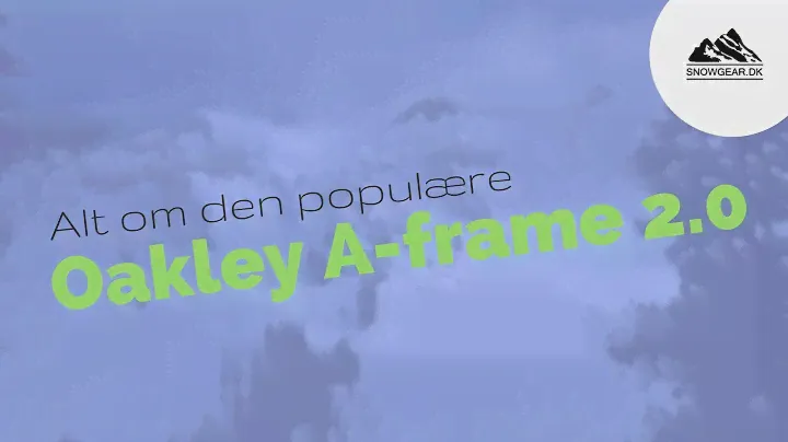 Oakley A-frame 2.0 - Den populære goggle