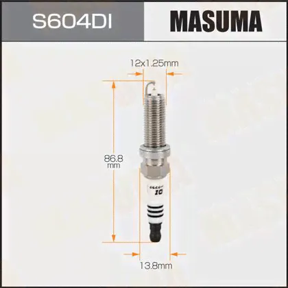 Свеча зажигания Masuma Double Iridium DILKAR7D11H с иридиевым электродом, арт. S604DI-1