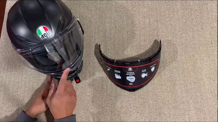 AGV K6 bagong shield install