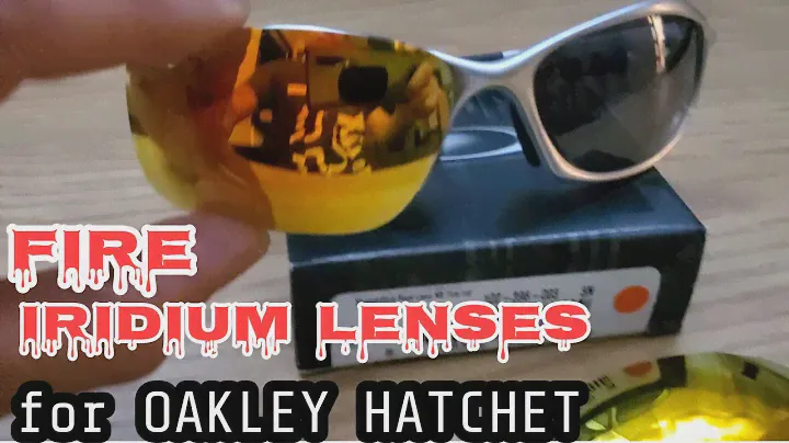 Oakley HATCHET with Oakley Fire iridium custom cut lenses#oakley #oakleylife