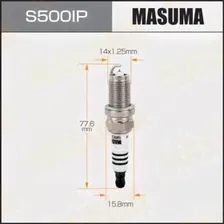 Свеча зажигания Masuma S500IP Iridium + Platinum (IZFR6K11)