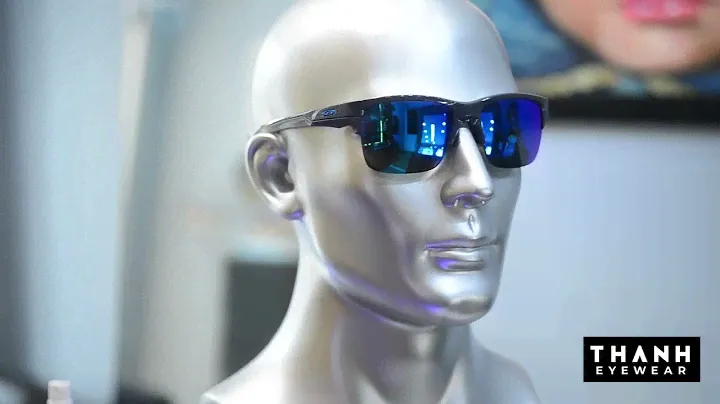 Kính râm Oakley Sunglasses Thinlink Grey Frame Sapphire Iridium Blue