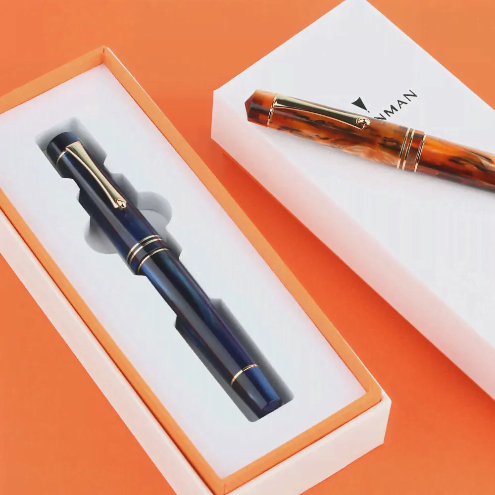 🛍 Majohn M800 акриловая Роскошная перьевая ручка Majhon Iridium F чернильная ручка Nib красивая ручка для письма подарочный набор-1