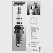 Свеча зажигания иридиевая iridium premium plus BRISK 1707 Set 4 - EAN 85 95001 31880 0 P10 3279832