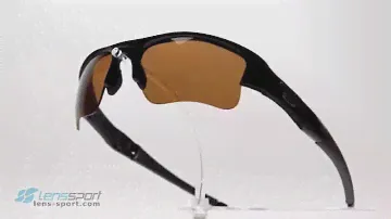 Oakley Flak Jacket XLJ Polarized Polished Black / Bronze Polarized | lens-sport.com