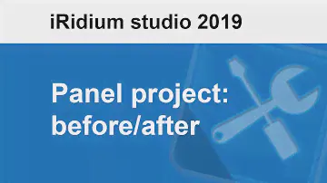 Panel project in iRidium studio 2019