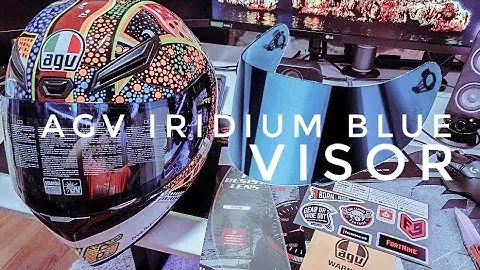 ВИЗОР AGV ИРИДИУМ СИНИЙ