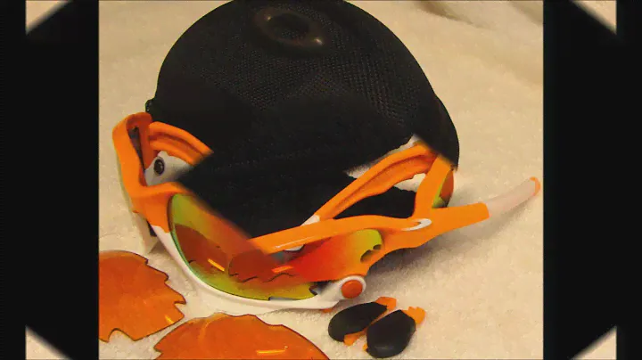 Oakley Jawbone Men's Sport Racewear SunglassesEyewear - Color Atomic OrangeFire Iridium Vented.wmv